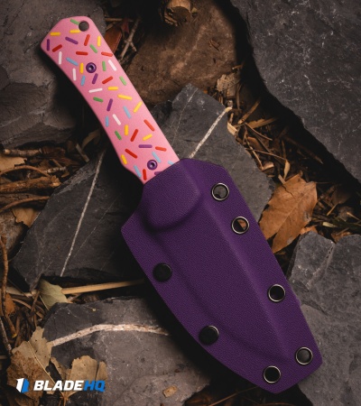 CIVIVI Jencks Dessert Warrior Fixed Blade Knife Pink G-10 (3.5" Blue)